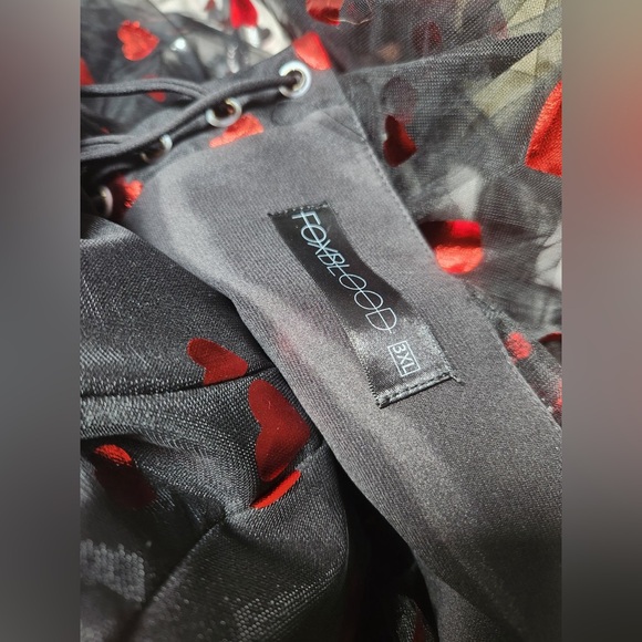 Foxblood Queen of Hearts Dress - Picture 3 of 3